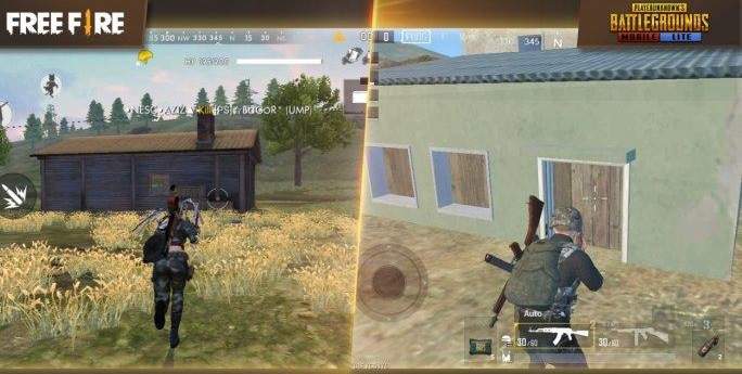 Free Fire vs PUBG Mobile Gameplay