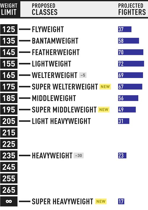 MMA Weight Classes
