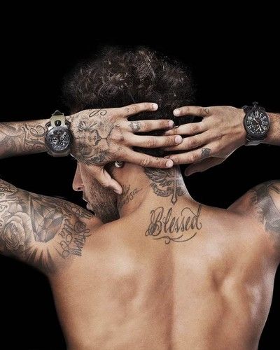 Neymar Blessed tattoo