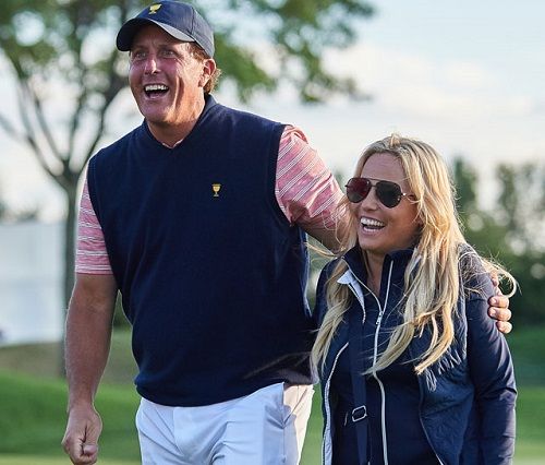Phil Mickelson and his wife, Amy Mickelson