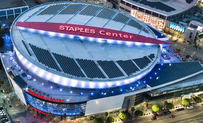 Staples Center is one of the most popular NBA arenas